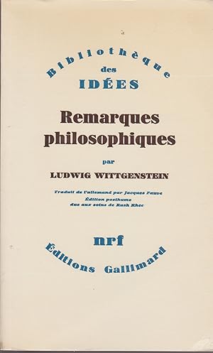 REMARQUES PHILOSOPHIQUES