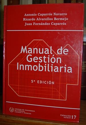 Immagine del venditore per MANUAL DE GESTION INMOBILIARIA venduto da Fbula Libros (Librera Jimnez-Bravo)