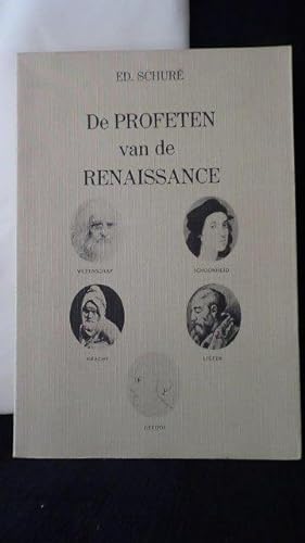 Bild des Verkufers fr De profeten van de Renaissance. zum Verkauf von GAMANDER ANTIQUARIAT