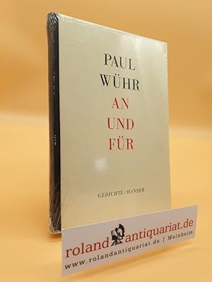 An und für : Gedichte / Paul Wühr