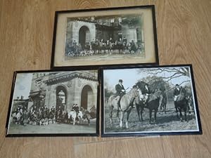 Three Framed Photographs of a Hunt on Drumbanagher Estate in February 1931