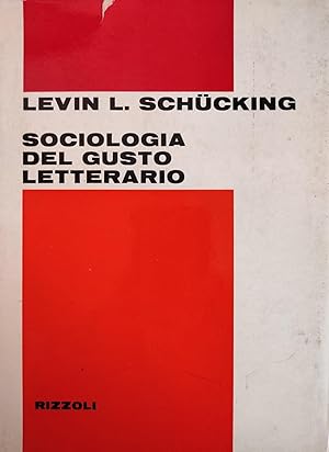 SOCIOLOGIA DEL GUSTO LETTERARIO