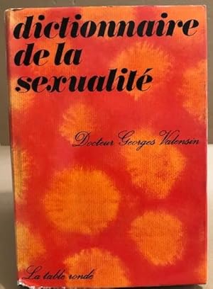 Bild des Verkufers fr Dictionnaire de la sexualit zum Verkauf von librairie philippe arnaiz