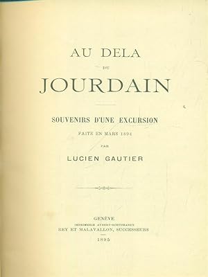Seller image for Au dela du Jordain for sale by Miliardi di Parole