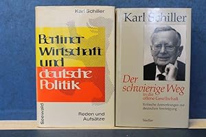 Bild des Verkufers fr 2 Titel: Berliner Wirtschaft und deutsche Politik; Der schwierige Weg in die offene Gesellschaft. Berliner Wirtschaft und deutsche Politik. Reden und Aufstze 1961-1964. Der schwierige Weg in die offene Gesellschaft. Kritische Anmerkungen zur deutschen Vereinigung. zum Verkauf von Eugen Kpper