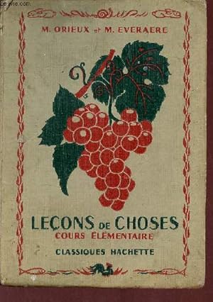 Seller image for Leons de choses cours lmentaire. for sale by Le-Livre