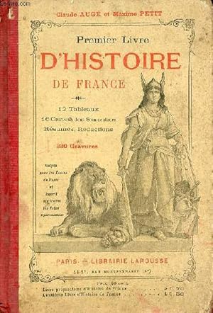 Immagine del venditore per Premier livre d'histoire de France - Exercices oraux et rdactions, sommaires et rsums. venduto da Le-Livre
