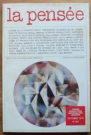 Image du vendeur pour La pense - numro 207 de octobre 1979 - Forces productives, individualits, socits mis en vente par Aberbroc