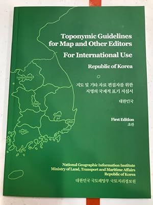 Imagen del vendedor de Toponymic guidelines for map and other editors for international use. Republic of Korea a la venta por Regent College Bookstore