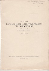 Imagen del vendedor de Znologische Arbeitsmethoden fr Wirbeltiere. a la venta por Buchversand Joachim Neumann