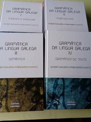 Gramática da lingua galega. 4 tomos. Tomo I: Fonética e fonoloxía- Tomo II: Morfosintaxe - Tomo I...