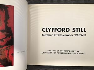 Image du vendeur pour Clyfford Still October 18 - November 29, 1963 mis en vente par The Groaning Board