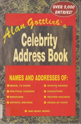 Bild des Verkufers fr Alan Gottlieb's Celebrity Address Book zum Verkauf von Robinson Street Books, IOBA