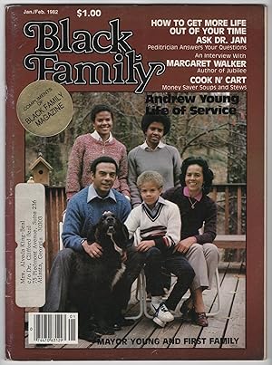 Image du vendeur pour Black Family Magazine, Volume 2, Number 1 (January - February 1982) - copy addressed to Alveda King, niece of Martin Luther King Jr. mis en vente par Philip Smith, Bookseller