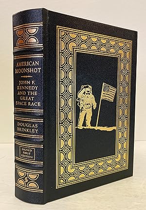 Image du vendeur pour American Moonshot: John F. Kennedy and the Great American Race [LEATHER BINDING, SIGNED COPY] mis en vente par Peninsula Books