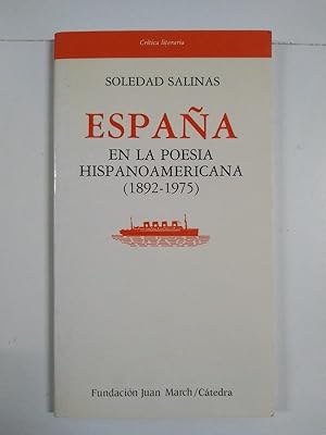 Bild des Verkufers fr Espaa en la poesa hispanoamericana (1892-1975) zum Verkauf von Libros Ambig