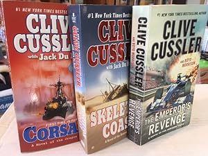 Bild des Verkufers fr Corsair; The Emperor's Revenge; Skeleton Coast, Novels of the Oregon Files, 3 Book Lot zum Verkauf von Take Five Books