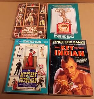 Seller image for Indian in the Cupboard series: 1. Indian in the Cupboard; 3. The Secret of the Indian; 4. The Mystery of the Cupboard; 5. Key to the Indian; -(four soft cover volumes in the "Indian in the Cupboard: series)- for sale by Nessa Books