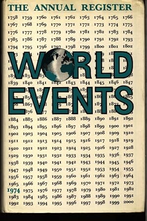 Bild des Verkufers fr The annual register. World events in. zum Verkauf von Antiquariat Bookfarm
