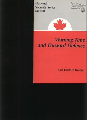 Image du vendeur pour Warning time and forward defence mis en vente par Antiquariat Bookfarm