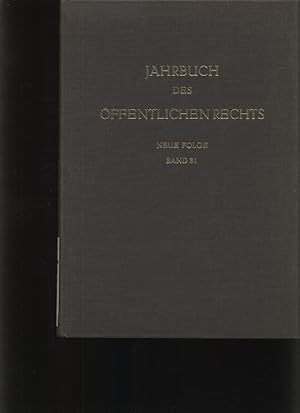 Image du vendeur pour Jahrbuch des offentlichen rechts der gegenwart Neue folge mis en vente par Antiquariat Bookfarm