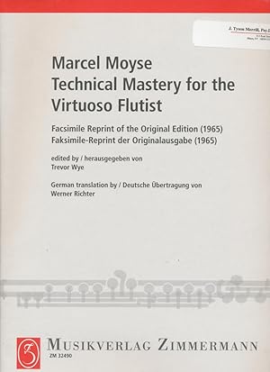 Immagine del venditore per Technical Mastery Of The Virtuoso Flutist venduto da CorgiPack