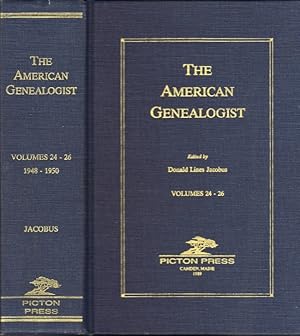 Seller image for The American Genealogist: Volumes 24-26 for sale by Americana Books, ABAA