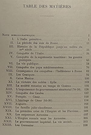 Imagen del vendedor de Esquisse d'Histoire Romaine - avec 31 gravures et cartes dans le texte a la venta por crealivres