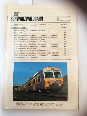 Die Schwarzwaldbahn 12. Jahr Nr. 3 Informationsschrift für Eisenbahnfreunde.