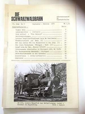 Die Schwarzwaldbahn 13. Jahr Nr. 3 Informationsschrift für Eisenbahnfreunde.