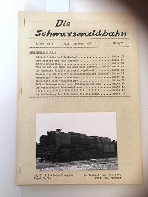 Die Schwarzwaldbahn 9. Jahr Nr. 3 Informationsschrift für Eisenbahnfreunde.
