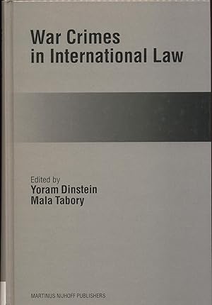 Bild des Verkufers fr War Crimes in International Law Published under the Auspices of The Buchmann Faculty of Law, Tel Aviv University zum Verkauf von avelibro OHG