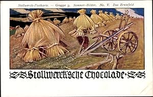 Ansichtskarte / Postkarte Stollwerck'sche Chocolade, Stollwerck Gruppe 9, Sommerbilder V, Das Ern...