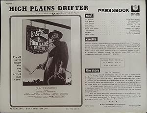 Seller image for High Plains Drifter Pressbook 1973 Clint Eastwood, Verna Bloom for sale by AcornBooksNH