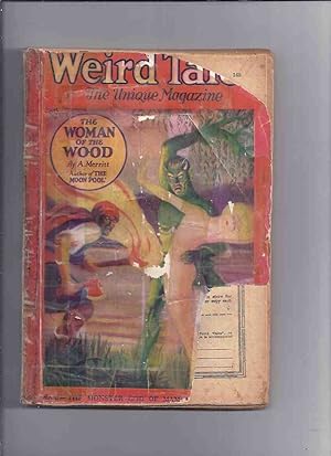 Imagen del vendedor de Weird Tales Magazine ( Pulp ) / Volume 8 ( viii ) # 2, August 1926 ( Terrible Old Man; Woman of the Wood; Devil's Pay; Monster God of Mamurth ( 1st Published Story for Edmond Hamilton ); Devil's Graveyard, etc) a la venta por Leonard Shoup