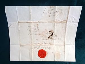 Letter with large 2d post cancel and open "Two Penny Post, Brick Lane" to Col C. Herries. Boxing ...