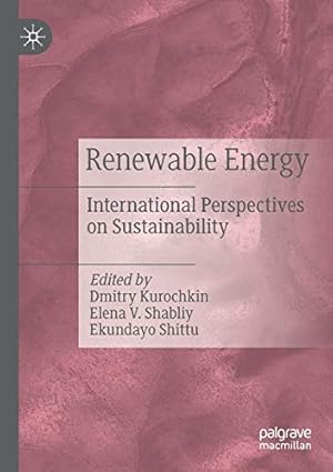 Imagen del vendedor de Renewable Energy: International Perspectives on Sustainability [Paperback ] a la venta por booksXpress