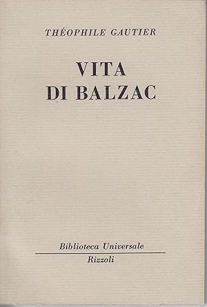 Bild des Verkufers fr Vita di Balzac zum Verkauf von Libreria Tara