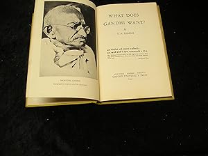 Seller image for What Does Gandhi Want for sale by Yare Books