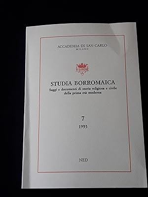 AA. VV. Studia borromaica 7. Biblioteca Ambrosiana. 1993 - I
