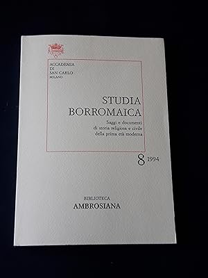 AA. VV. Studia borromaica 8. Biblioteca Ambrosiana. 1994 - I