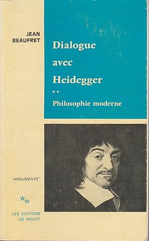 Bild des Verkufers fr Dialogue avec Heidegger, tome 2 zum Verkauf von Librairie l'Aspidistra