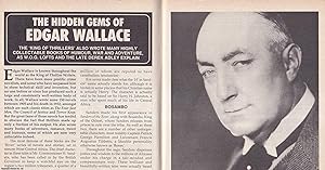 Seller image for The Hidden Gems of Edgar Wallace. This is an original article separated from an issue of The Book & Magazine Collector publication, 1992. for sale by Cosmo Books