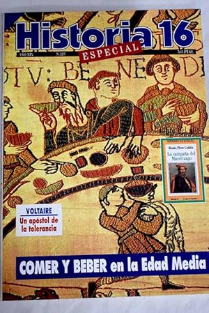 Imagen del vendedor de Historia 16, Ao 1994, n 223:: Ascensin y magia de Berlusconi; Comer y beber en la Edad Media: Convidar, convivir; Comer y beber en la Edad Media: Sistemas alimenticios y estructura social en la Alta Edad Media; Comer y beber en la Edad Media: Los moralistas y la alimentacin en la Baja Edad Media; Comer y beber en la Edad Media: Simbolismo y comportamiento en la mesa; Comer y beber en la Edad Media: la mesa viajera del rey de Aragn Fernando I; Comer y beber en la Edad Media: Musulmanes y judos en la mesa; Comer y beber en la Edad Media: El vino, alimento, medicina, alegra a la venta por Alcan Libros