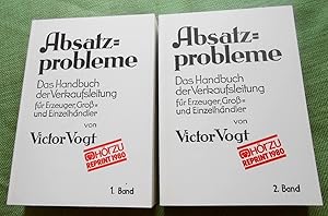 Bild des Verkufers fr Absatzprobleme. Das Handbuch der Verkaufsleitung fr Erzeuger, Gro- und Einzelhndler. In 2 Bnden. zum Verkauf von Versandantiquariat Sabine Varma