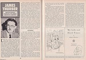 Seller image for James Thurber : American cartoonist. This is an original article separated from an issue of The Book & Magazine Collector publication, 1997. for sale by Cosmo Books