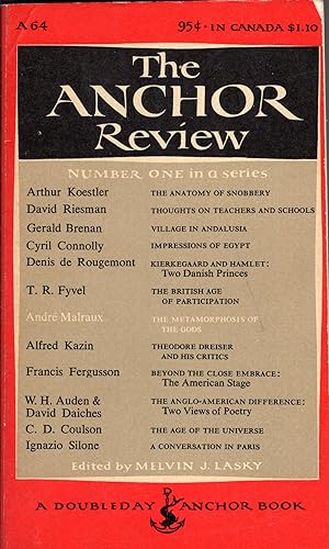 Imagen del vendedor de The Anchor Review Number One in a series (A-64) a la venta por A Cappella Books, Inc.