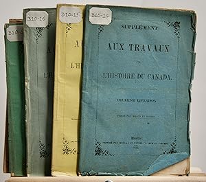 Supplément aux travaux sur l'histoire du Canada, 2e à 9e livraison