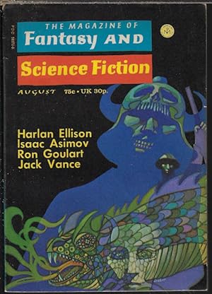 Seller image for The Magazine of FANTASY AND SCIENCE FICTION (F&SF): August, Aug. 1972 ("The Brave Free Men") for sale by Books from the Crypt