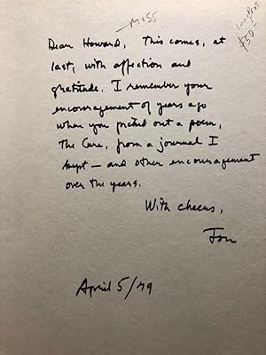A Door to the Forest: Poems -- INSCRIBED copy